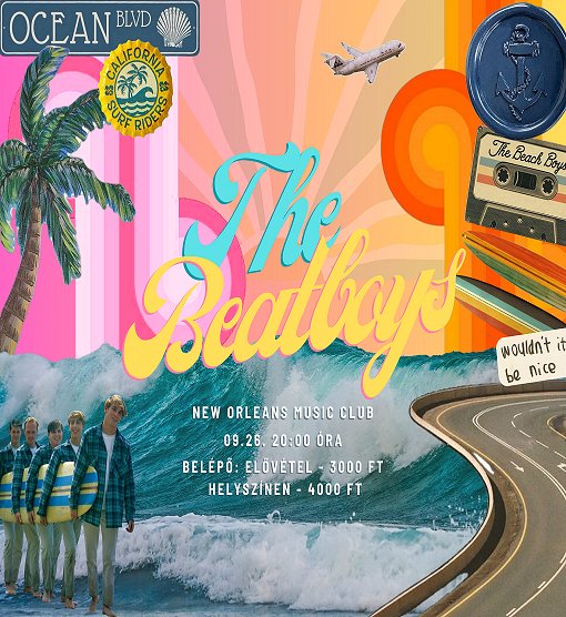 Egy újabb remek este a New Orleans Music Clubban: THE BEATBOYS - SZEPT. 26. szombat este!