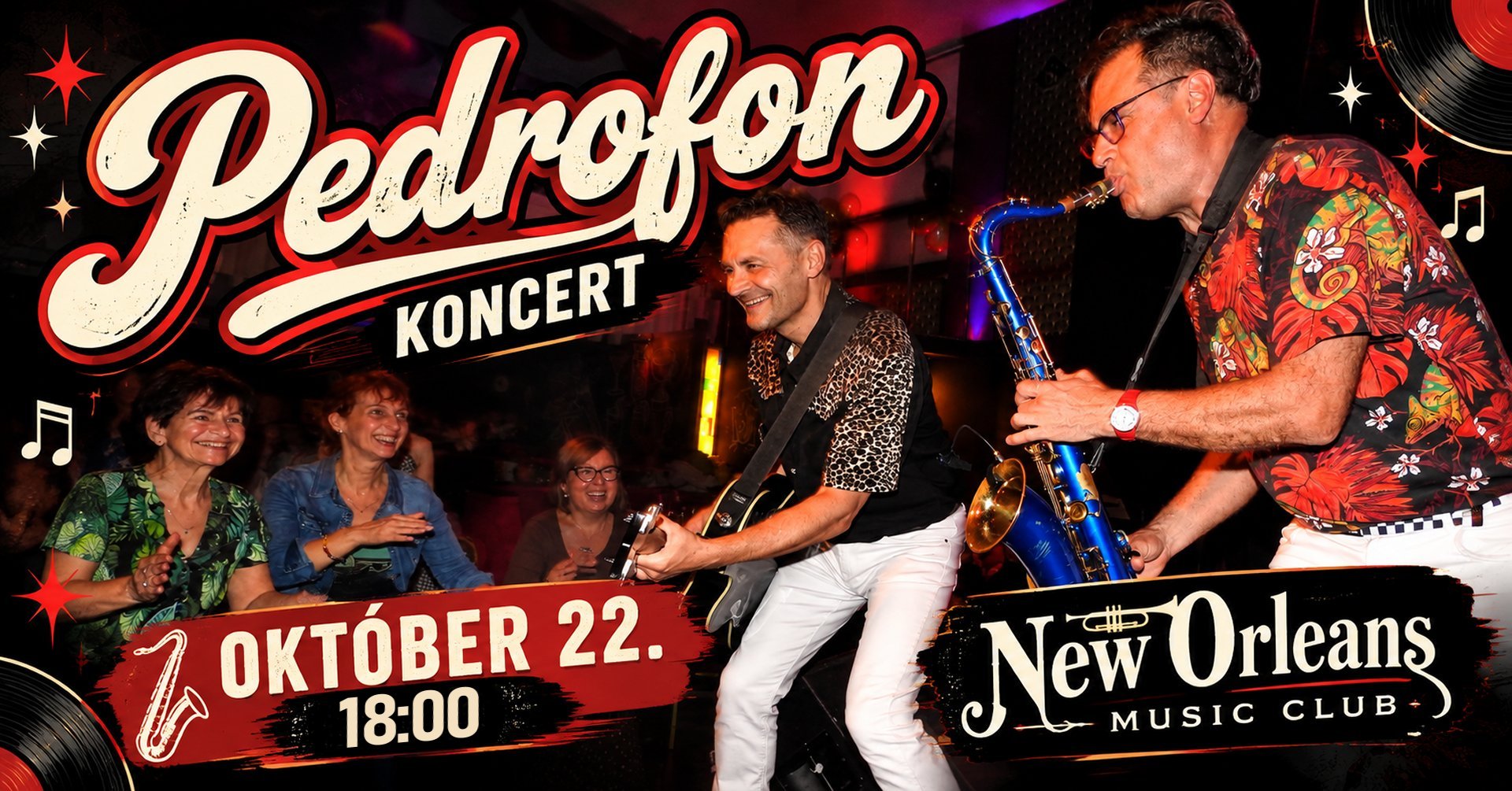 Egy újabb remek este a New Orleans Music Clubban: Pedrofon - OKT. 22. csütörtök este!
