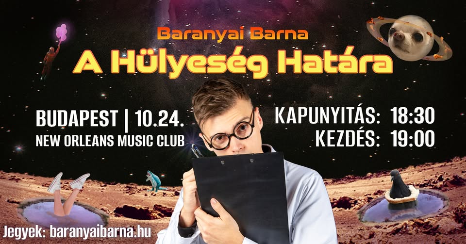 Egy újabb remek este a New Orleans Music Clubban: A Hülyeség Határa - OKT. 24. szombat este!